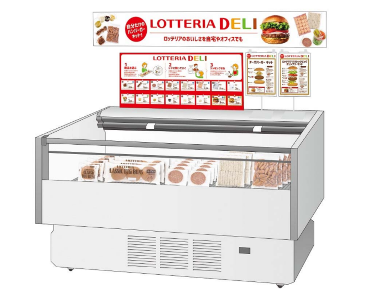 ▲ロッテリア:LOTTERIA DELI ロッテリア:LOTTERIA DELI
