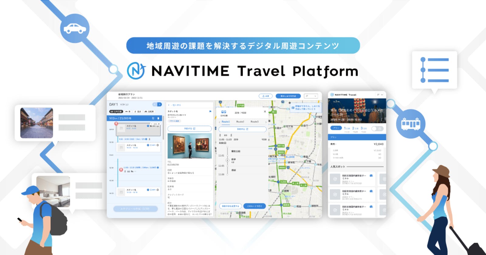 NAVITIME Travel Platformのコンテンツ説明