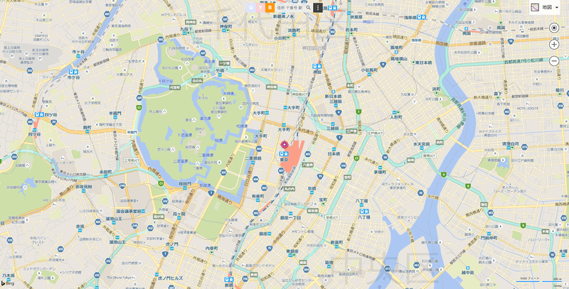 ▲Bingマップ:公式サイト Bingマップの地図画面