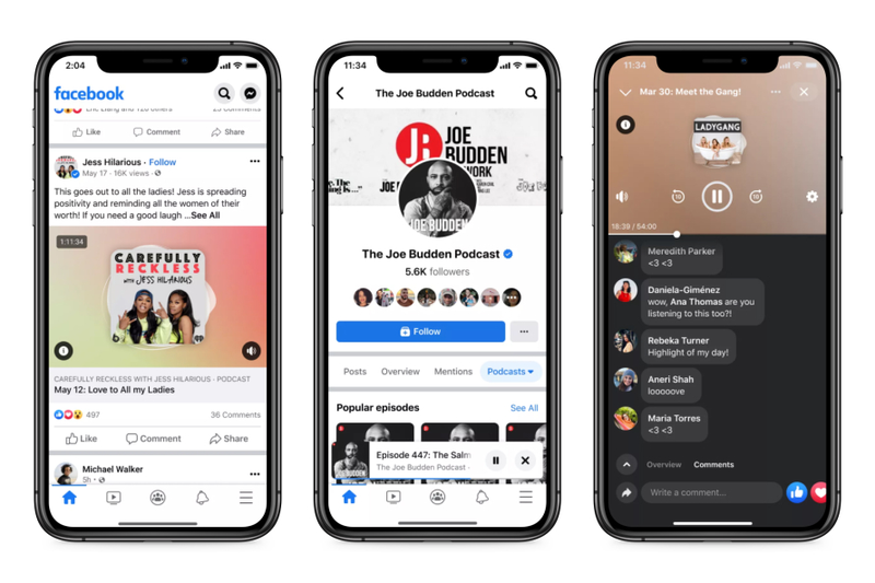 ▲Podcast:Facebook Newsroomより Podcast