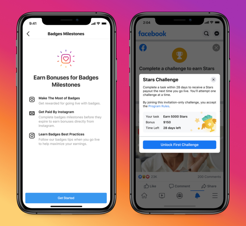 ▲バッジ・マイルストーン:Facebook Newsroomより バッジ・マイルストーン