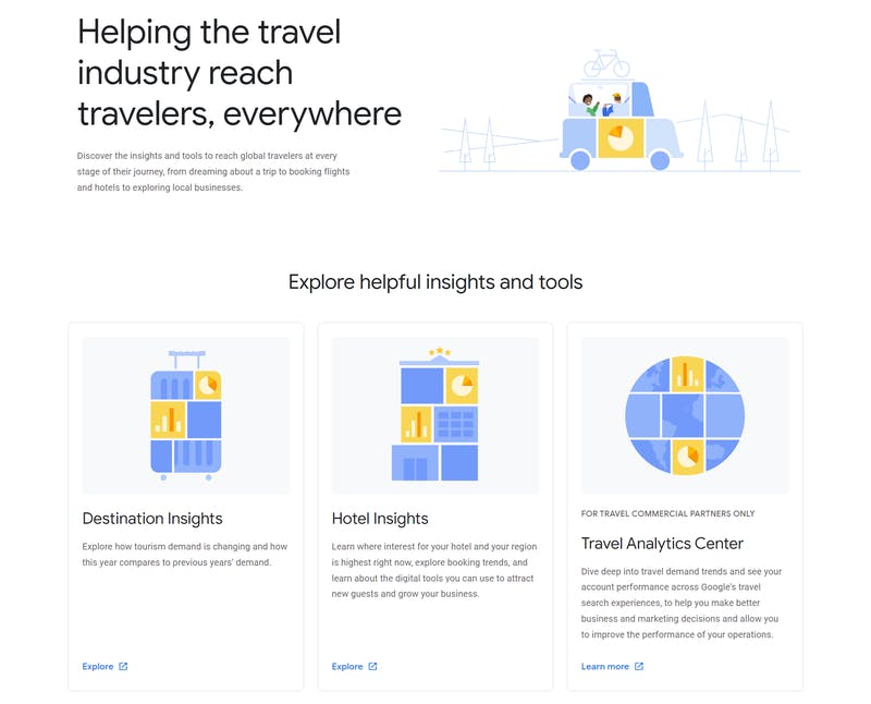Travel Insights with Google 公式ページ