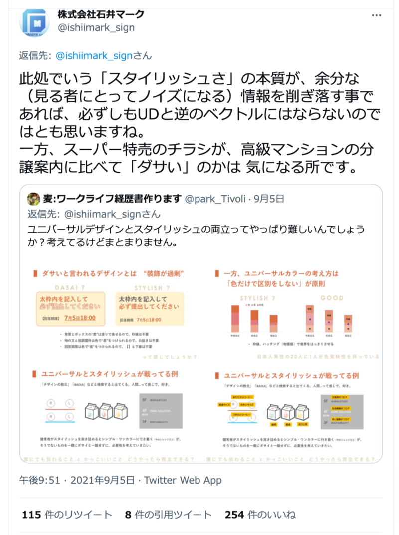 株式会社石井マークによるTwitter投稿