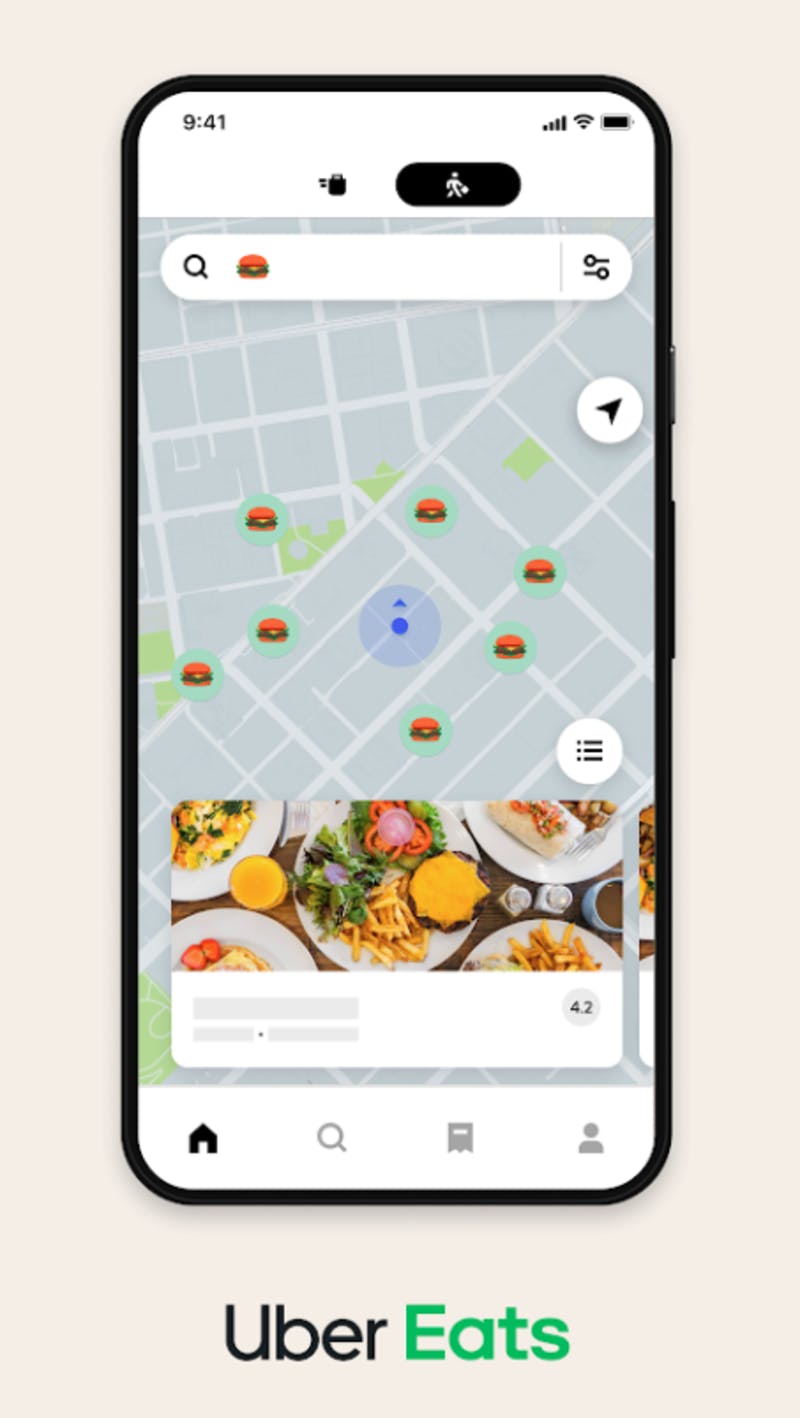 Uber Eatsがテイクアウト強化「地図検索」で店舗さがせるように 絵文字 