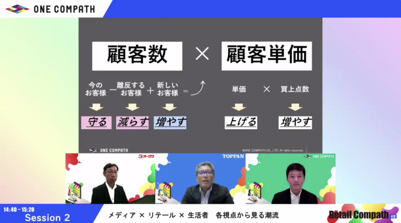 ▲リテール業界の最前線に立つプレイヤー3名のクロストーク リテールDXの今後