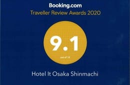 hotel it.がBooking.comの「Traveller Review Awards 2020」を獲得