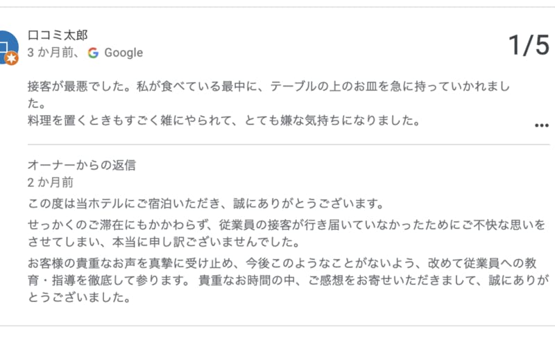 ホテルの口コミ返信で気を付けるべきことは？ ネガティブな口コミの対処方法を解説 | 口コミラボ