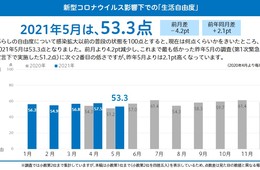 「不要不急の買い物」「外食」控え「家の中でできる娯楽」「ネット通販」前月比増。行動抑制する姿明らかに／2021年5月｢新型コロナウイルスに関する生活者調査｣を実施