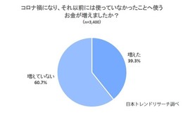 アウトドア用品やテイクアウト、室内遊び玩具…コロナ禍前よりも支出増えたお金の使い道を調査