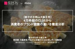 【餃子の王将 vs 大阪王将】 4万件超の口コミから 消費者のブランド認識の違いを徹底分析