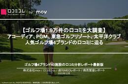 【ゴルフ場1.9万件の口コミを大調査】 アコーディア、PGM、東急ゴルフリゾート、太平洋クラブ 人気ゴルフ場4ブランドの口コミに迫る