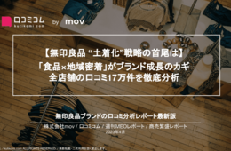 『無印良品』成長のカギは「食品×地域密着」！ 17万件の口コミからブランド戦略の効果を分析