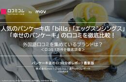 有名パンケーキチェーン3ブランドの口コミ1万件を徹底調査！明暗を分ける要素が明らかに