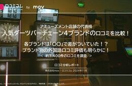 人気ダーツバーチェーン4ブランドの口コミを比較！  各ブランドは「〇〇」で差がついていた！？