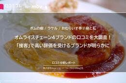 オムライスチェーン4ブランドの口コミを大調査！「接客」で高い評価を受けるブランドはどこ？【ポムの樹 / ラケル / おむらいす亭 / 卵と私】