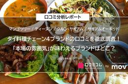 タイ料理で人気の飲食店4ブランドの口コミを徹底調査！「本場の雰囲気」が味わえるブランドは？