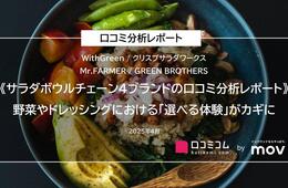 サラダボウルチェーン4ブランドの口コミを徹底分析！人気のポイントは野菜やドレッシングにおける「選べる体験」