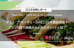 人気タコス・ブリトーチェーンを比較調査！口コミから見えた評価ポイントの違いとは？