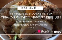 二郎系インスパイア4ブランドの口コミを徹底比較！各ブランドの評価ポイントが明らかに！
